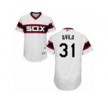 Men's Majestic Chicago White Sox #31 Alex Avila White Flexbase Authentic Collection MLB Jersey