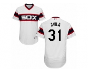 Men's Majestic Chicago White Sox #31 Alex Avila White Flexbase Authentic Collection MLB Jersey