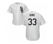 Men's Majestic Chicago White Sox #33 Zach Duke Authentic White Home Cool Base MLB Jersey
