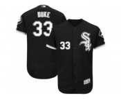 Men's Majestic Chicago White Sox #33 Zach Duke Black Flexbase Authentic Collection MLB Jersey