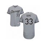 Men's Majestic Chicago White Sox #33 Zach Duke Grey Flexbase Authentic Collection MLB Jersey