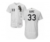 Men's Majestic Chicago White Sox #33 Zach Duke White Black Flexbase Authentic Collection MLB Jersey