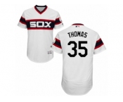 Men's Majestic Chicago White Sox #35 Frank Thomas White Flexbase Authentic Collection MLB Jersey
