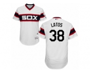 Men's Majestic Chicago White Sox #38 Mat Latos White Flexbase Authentic Collection MLB Jersey