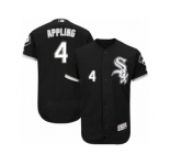 Men's Majestic Chicago White Sox #4 Luke Appling Black Flexbase Authentic Collection MLB Jersey