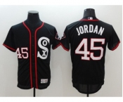 Men's Majestic Chicago White Sox #45 Bobby Jenks Black&Red Flexbase Authentic Collection MLB Jersey