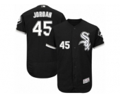 Men's Majestic Chicago White Sox #45 Michael Jordan Black Flexbase Authentic Collection MLB Jersey
