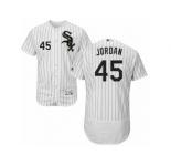 Men's Majestic Chicago White Sox #45 Michael Jordan White Black Flexbase Authentic Collection MLB Jersey