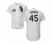 Men's Majestic Chicago White Sox #45 Michael Jordan White Black Flexbase Authentic Collection MLB Jersey
