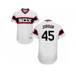 Men's Majestic Chicago White Sox #45 Michael Jordan White Flexbase Authentic Collection MLB Jersey
