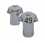 Men's Majestic Chicago White Sox #49 Chris Sale Grey Flexbase Authentic Collection MLB Jersey