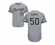 Men's Majestic Chicago White Sox #50 John Danks Grey Flexbase Authentic Collection MLB Jersey