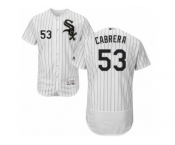 Men's Majestic Chicago White Sox #53 Melky Cabrera White Black Flexbase Authentic Collection MLB Jersey