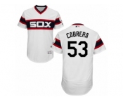 Men's Majestic Chicago White Sox #53 Melky Cabrera White Flexbase Authentic Collection MLB Jersey
