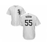 Men's Majestic Chicago White Sox #55 Carlos Rodon Authentic White Home Cool Base MLB Jersey