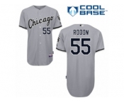 Men's Majestic Chicago White Sox #55 Carlos Rodon Replica Grey Road Cool Base MLB Jersey