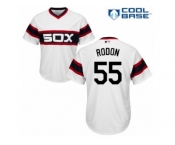 Men's Majestic Chicago White Sox #55 Carlos Rodon Replica White 2013 Alternate Home Cool Base MLB Jersey