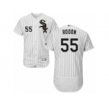 Men's Majestic Chicago White Sox #55 Carlos Rodon White Black Flexbase Authentic Collection MLB Jersey
