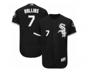 Men's Majestic Chicago White Sox #7 Jimmy Rollins Black Flexbase Authentic Collection MLB Jersey