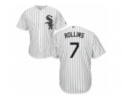 Men's Majestic Chicago White Sox #7 Jimmy Rollins Replica White Home Cool Base MLB Jersey