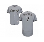 Men's Majestic Chicago White Sox #7 Tim Anderson Grey Flexbase Authentic Collection MLB Jersey