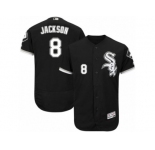 Men's Majestic Chicago White Sox #8 Bo Jackson Black Flexbase Authentic Collection MLB Jersey