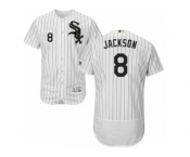 Men's Majestic Chicago White Sox #8 Bo Jackson White Black Flexbase Authentic Collection MLB Jersey