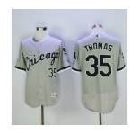 Men's Majestic Chicago White Sox Frank Thomas Grey Flexbase Authentic Collection MLB Jersey