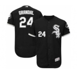Men's White Sox #24 Yasmani Grandal Black Flexbase Authentic Collection Stitched Baseball Jersey