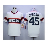 Mitchell And Ness 1983 Chicago White Sox #45 Michael Jordan White Throwback Stitched MLB Jersey