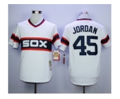 Mitchell And Ness 1983 Chicago White Sox #45 Michael Jordan White Throwback Stitched MLB Jersey