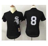 Mitchell And Ness 1993 Chicago White Sox #8 Bo Jackson Black Throwback Stitched MLB Jersey