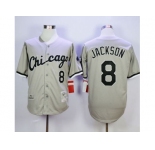 Mitchell And Ness 1993 Chicago White Sox #8 Bo Jackson Grey Throwback Stitched MLB Jersey