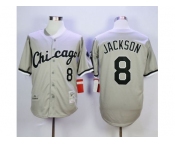 Mitchell And Ness 1993 Chicago White Sox #8 Bo Jackson Grey Throwback Stitched MLB Jersey