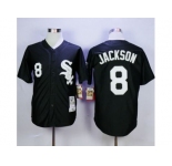Mitchell and Ness Chicago White Sox #8 Bo Jackson Stitched Black Throwback MLB Jersey