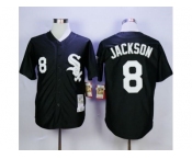 Mitchell and Ness Chicago White Sox #8 Bo Jackson Stitched Black Throwback MLB Jersey