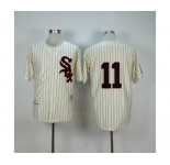 mlb jerseys chicago white sox #11 aparicio cream(grey strip)[m&n]