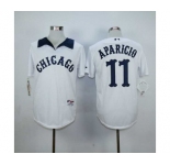 mlb jerseys chicago white sox #11 aparicio white[m&n]