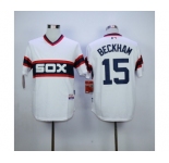 mlb jerseys chicago white sox #15 beckham white[m&n]