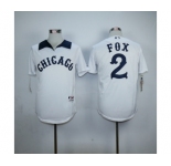 mlb jerseys chicago white sox #2 fox white[m&n]