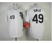 mlb jerseys chicago white sox #49 sale white[black stripe]