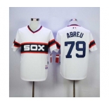 mlb jerseys chicago white sox #79 abreu white-1[m&n]