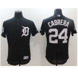 Detroit Tigers #24 Miguel Cabrera Navy 2017 Spring Training Flexbase Authentic Collection Stitched Baseball Jersey