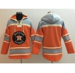 Houston Astros Blank Orange Sawyer Hooded Sweatshirt Baseball Hoodie