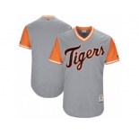 Men's 2017 Little League World Series Detroit Tigers Gray Jersey