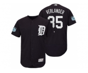 Men's Detroit Tigers #35 Justin Verlander 2017 Spring Training Flex Base Authentic Collection Stitched Baseball Jersey