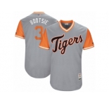 Men's Detroit Tigers Ian Kinsler #3 Bootsie Majestic Gray 2017 Players Weekend Authentic Jersey
