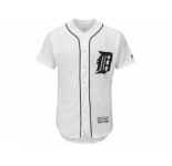 Men's Detroit Tigers Majestic Home Blank White Flex Base Authentic Collection Team Jersey