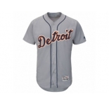 Men's Detroit Tigers Majestic Road Blank Gray Flex Base Authentic Collection Team Jersey