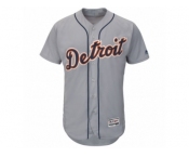 Men's Detroit Tigers Majestic Road Blank Gray Flex Base Authentic Collection Team Jersey